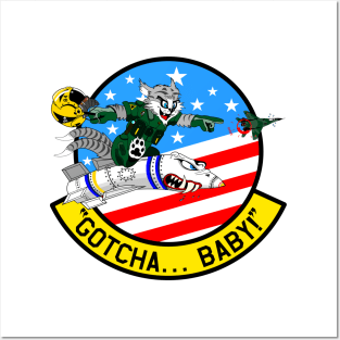 F-14 Tomcat - Gotcha... Baby! Clean Style Posters and Art